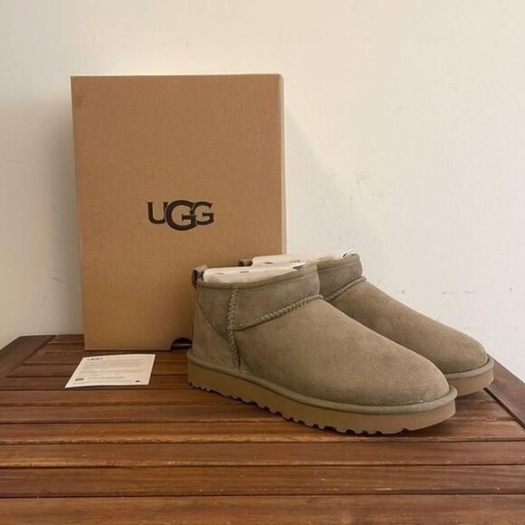 UGG CLASSIC ULTRA MINI ANTILOPE SHEARLING LINED BOOT - Picture 1 of 7